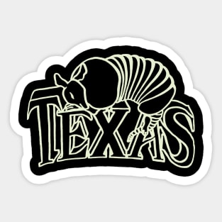 Texas Armadillo Sticker